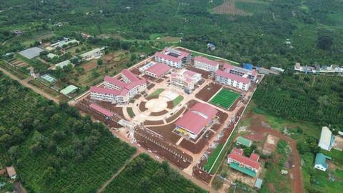 Quy mô Trường nội trú biên giới Thuận An, tỉnh Lâm Đồng, phục vụ gần 1.000 học sinh liên cấp bậc Tiểu học và THCS