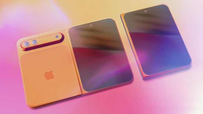 Mẫu iPhone gập - biểu tưởng mới của Apple. (Ảnh: CNET)