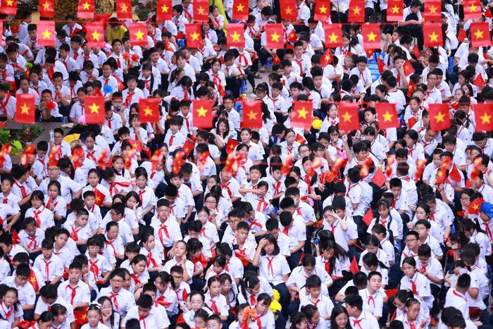Trường THCS Hoàng Liệt trở thành một trong những ngôi trường công lập có quy mô hàng đầu của Thủ đô. Ảnh: Văn Tuyến