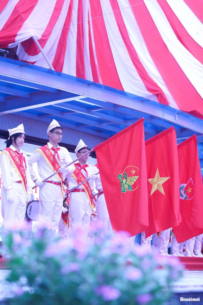 Lễ khai giảng năm học mới tại các trường trên địa bàn phường Tây Hồ diễn ra trang trọng, theo đúng qui định. Ảnh: Ngọc Tú