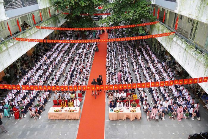 Trường THCS Ngô Sĩ Liên tự hào với truyền thống 106 năm phát triển. Ảnh: PV