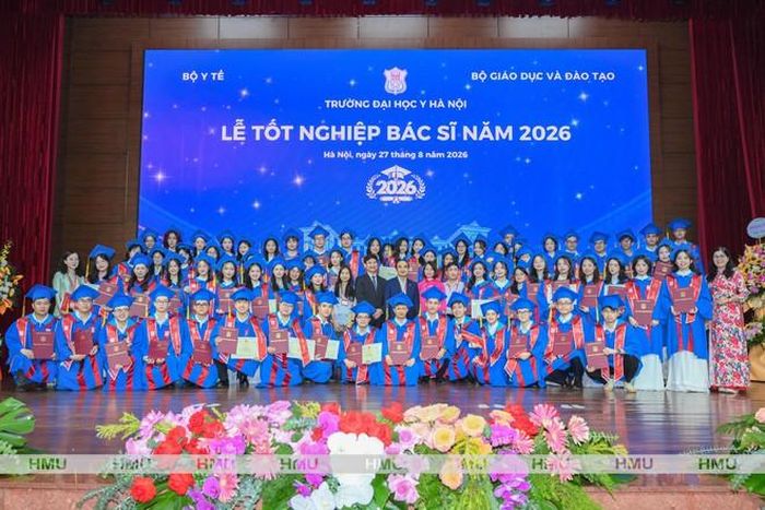Lễ tốt nghiệp Bác sĩ khóa 2020-2026 - Kết quả của quy trình đào tạo chuẩn mực và tiếp nối truyền thống Y Hà Nội. Ảnh: HMU