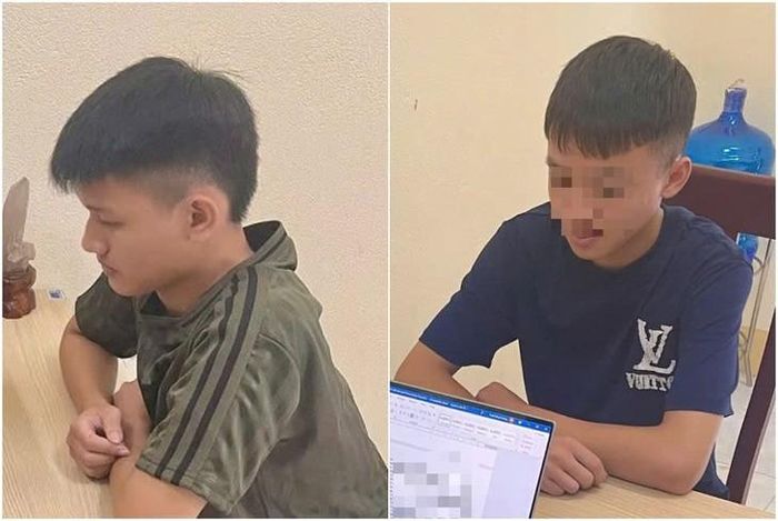 Hai đối tượng bị bắt giữ. Ảnh: C.A