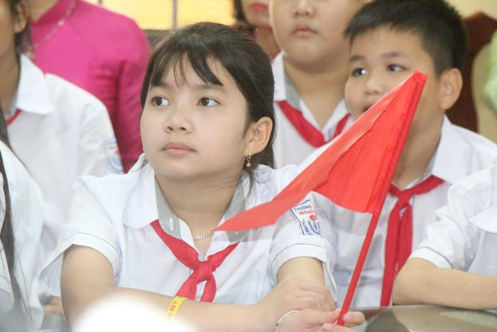 Hình ảnh trong ngày đầu năm học mới của học sinh trường Trường THCS Vĩnh Lại. Ảnh: Đ.Tùy.