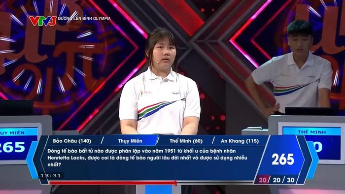 Thụy Miên khép lại phần thi với 265 điểm.