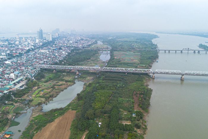  Đồ án điều chỉnh quy hoạch phân khu đô thị sông Hồng dự kiến quy mô dân số khu vực tối đa 1,2 triệu người. Ảnh: Đinh Hà.