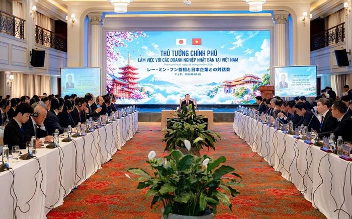 Thủ tướng Chính phủ làm việc với các doanh nghiệp Nhật Bản tại Việt Nam vào sáng ngày 6.9 tại TP.Huế. Ảnh: Hoàng Lê