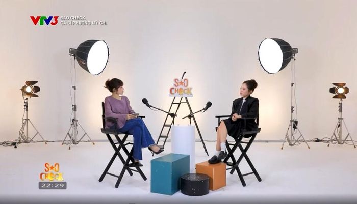 Phương Mỹ Chi trải lòng về cuộc sống, sự nghiệp trong "Sao check". Ảnh: VTV