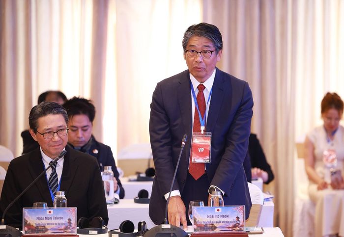 Đại sứ Nhật Bản tại Việt Nam Ito Naoki phát biểu. Ảnh: Dương Giang – TTXVN
