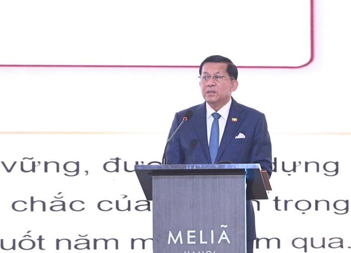 Tổng thống Min Aung Hlaing: Myanmar mời các nhà đầu tư Việt Nam tham gia sản xuất các thiết bị công nghệ tại khu vực công nghệ cao - Ảnh: chinhphu.vn/Đức Tuân