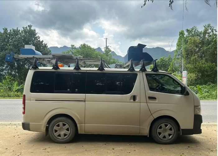 Xe khảo sát chuyên dụng được sử dụng để thu thập, đánh giá dữ liệu hiện trạng hạ tầng đường bộ.