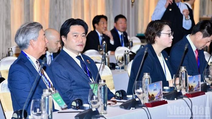 Các doanh nghiệp Nhật Bản tham dự cuộc làm việc. (Ảnh: THANH GIANG)