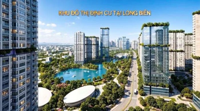 Phối cảnh khu đô thị định cư tại Long Biên. (Ảnh: Chủ đầu tư dự án)
