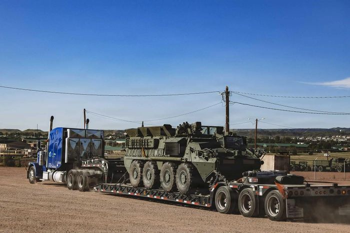 Lục quân Mỹ tiếp nhận thêm xe chiến đấu bọc thép Stryker 8x8. Ảnh: Lục quân Mỹ