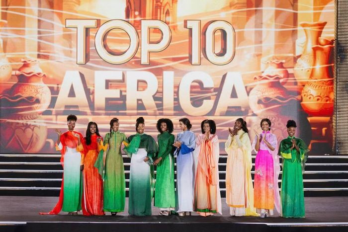 Các người đẹp châu Phi trong phần công bố Top 40 Miss World 2026.