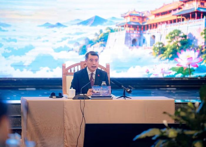 Thủ tướng Chính phủ Lê Minh Hưng phát biểu.