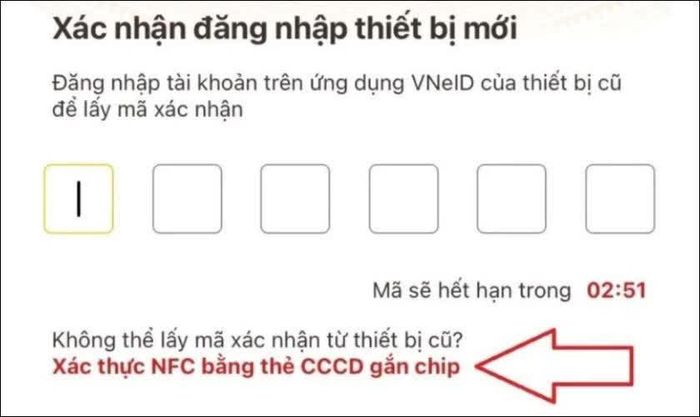 Truy cập ứng dụng cần xác minh.