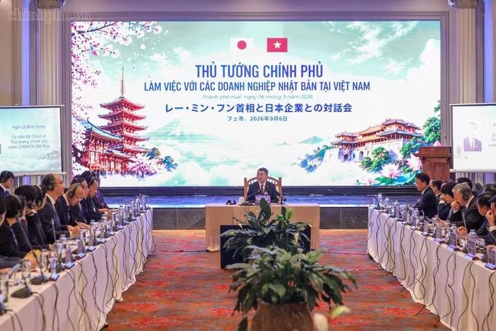 Thủ tướng mong muốn cộng đồng doanh nghiệp Nhật Bản tiếp tục tin tưởng Việt Nam, lựa chọn Việt Nam và cùng Việt Nam phát triển lâu dài, bền vững và thịnh vượng - Ảnh: CP