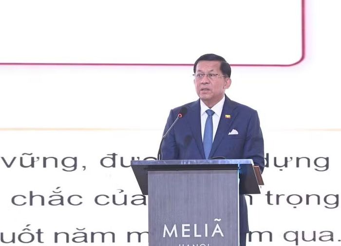 Tổng thống Min Aung Hlaing: Myanmar mời các nhà đầu tư Việt Nam tham gia sản xuất các thiết bị công nghệ tại khu vực công nghệ cao - Ảnh: CP