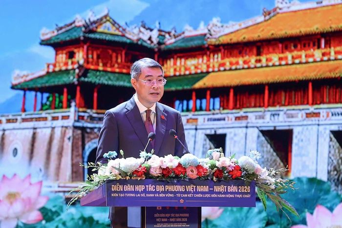Đồng chí Lê Minh Hưng, Ủy viên Bộ Chính trị, Thủ tướng Chính phủ phát biểu tại diễn đàn. (Ảnh: L.H)