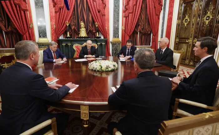 Toàn cảnh cuộc gặp. (Ảnh: Điện Kremlin)