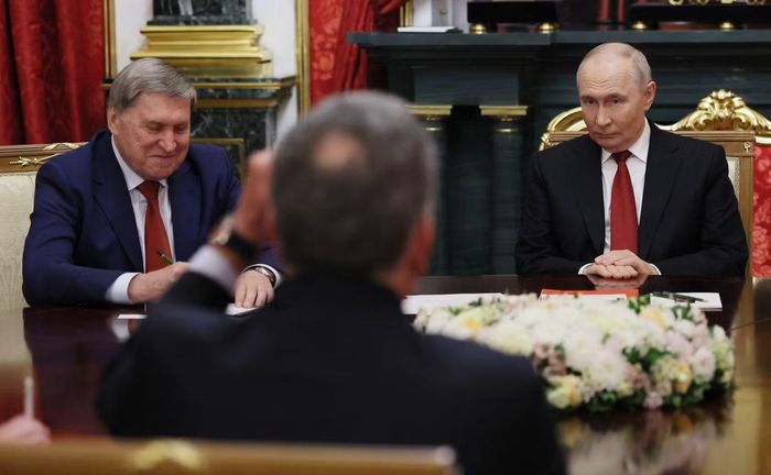 Đặc phái viên Witkoff phát biểu tại cuộc gặp. (Ảnh: Điện Kremlin)