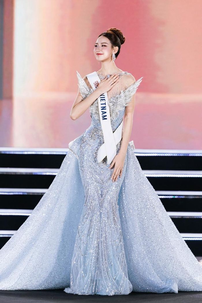 Bảo Ngọc trong đêm chung kết Miss World 2026.