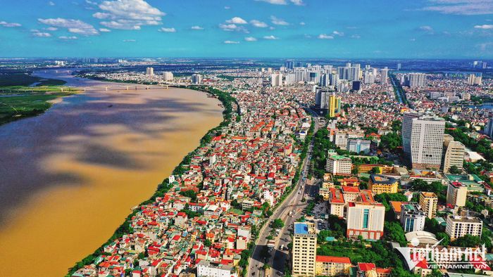 Hà Nội có 4 cụm làng ven sông Hồng thuộc diện di dời hoặc tái thiết. Ảnh: Hoàng Hà