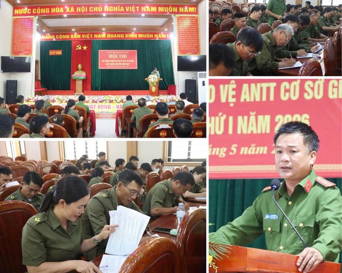  Hội thi lực lượng tham gia bảo vệ ANTT ở cơ sở tại xã Kỳ Xuân.