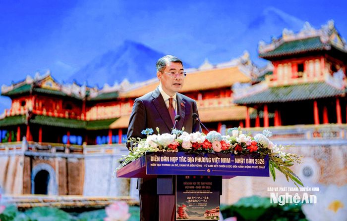 Thủ tướng Chính phủ Lê Minh Hưng phát biểu chỉ đạo tại Diễn đàn Hợp tác địa phương Việt Nam - Nhật Bản 2026. Ảnh: PV