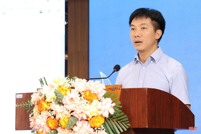 Phó Giám đốc Sở Xây dựng Tô Thái Hòa phát biểu.