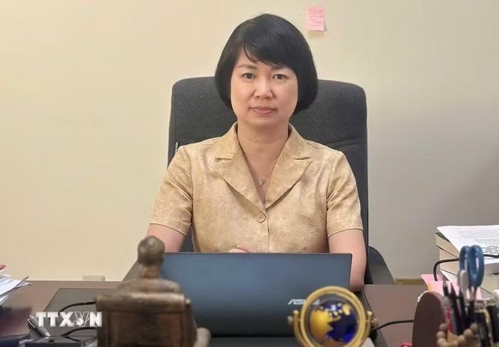 Phó Giáo sư-Tiến sỹ Cao Thu Hằng, Vụ trưởng, Trưởng Ban Nghiên cứu lý luận chính trị, Tạp chí Cộng sản. (Ảnh: Diệu Thúy/TTXVN)