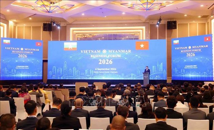 Diễn đàn doanh nghiệp Việt Nam - Myanmar năm 2026. Ảnh: Phạm Kiên/TTXVN