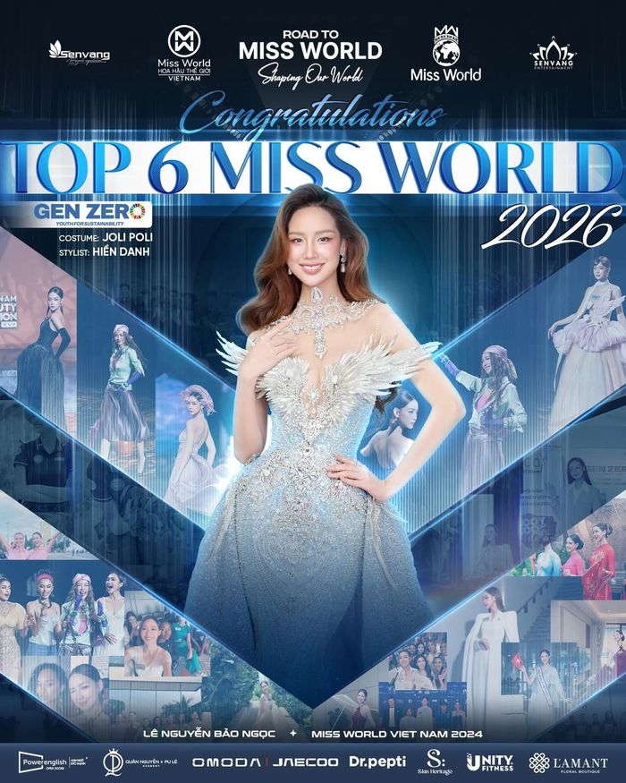 Bảo Ngọc đã làm nên lịch sử khi chính thức đưa Việt Nam lần đầu tiên ghi tên vào Top 6 Miss World 2026