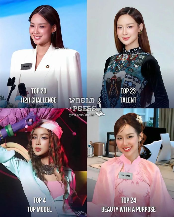 Bảo Ngọc đạt thành tích ở 4 phần thi phụ trước đêm chung kết Miss World 2026
