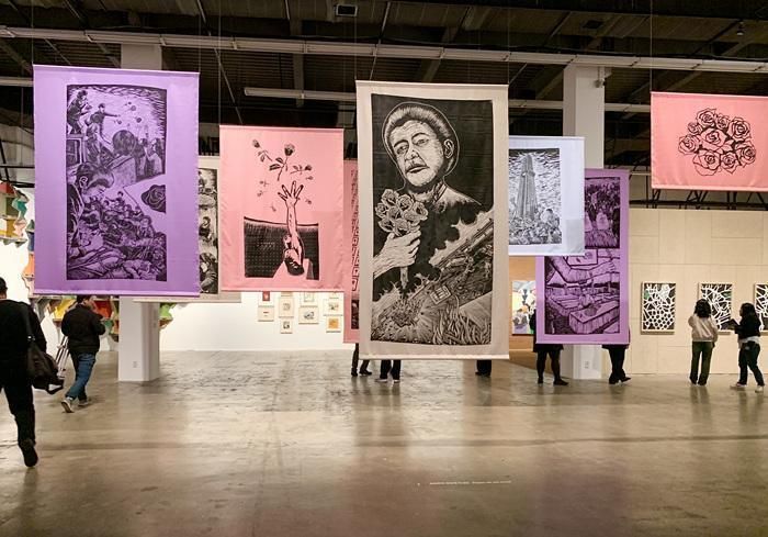 Hình ảnh triển lãm chính của Biennale Gwangju lần thứ 14 đang diễn ra tại Hội trường Triển lãm Biennale Gwangju. Ảnh: Chosun