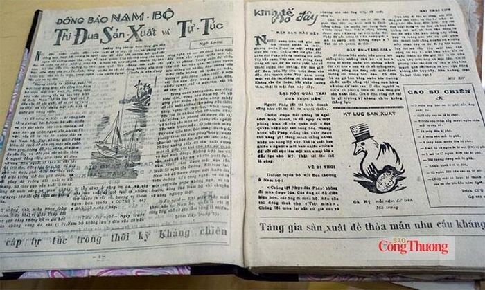 Trang nội dung tờ tin Mặt trận Kinh tế số 2, xuất bản tháng Chạp năm 1948.