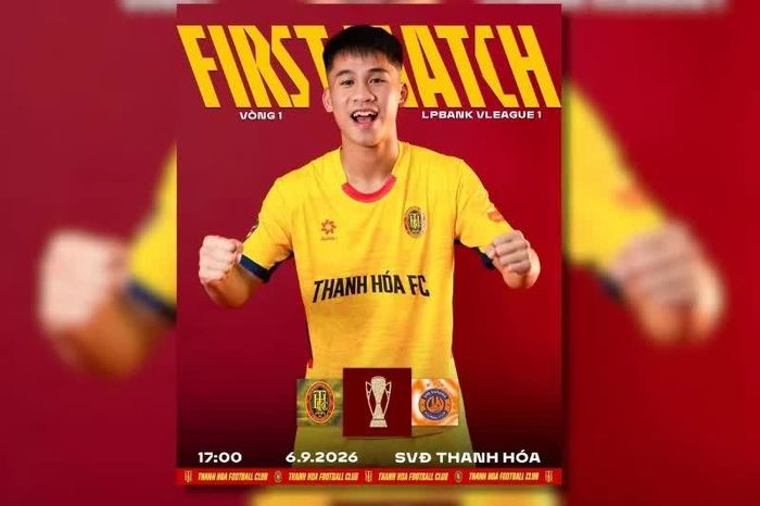 Trận đấu đầu tiên mùa giải 2026/2027 của CLB Thanh Hóa diễn ra lúc 17 giờ 00 ngày 6/9. Ảnh: CLB Thanh Hóa