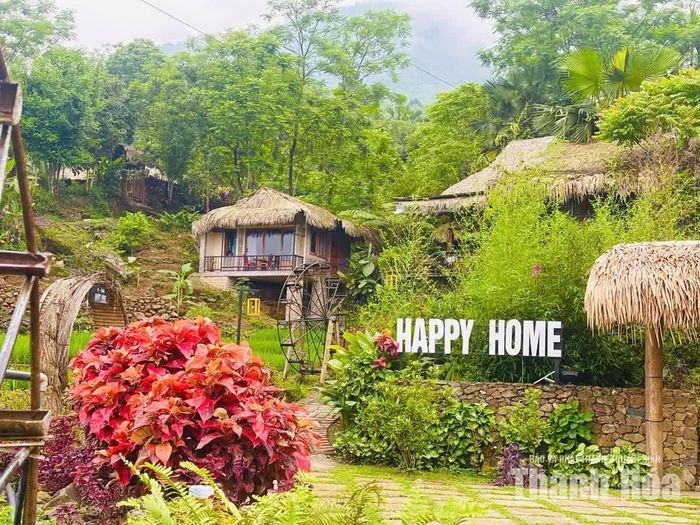 Homestay Happy Home của gia đình anh Hà Văn Dinh, xã Pù Luông.