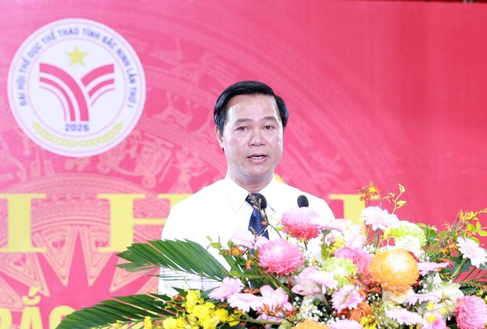  Đồng chí Lê Xuân Lợi phát biểu khai mạc Đại hội. 