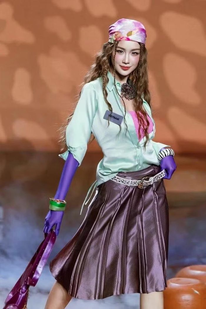  Bảo Ngọc được xướng tên chiến thắng Top Model khu vực châu Á - Thái Bình Dương, qua đó giành tấm vé vào thẳng Top 40 Miss World 2026. Ảnh: BTC 