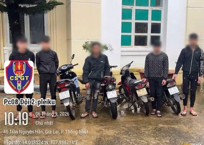  Lực lượng CSGT đã tạm giữ 4 phương tiện trong vụ việc. Ảnh: ĐVCC 