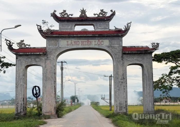 Thôn Hiển Lộc, xã Duy Ninh (cũ), nơi có công trình đường giao thông nông thôn qua thanh tra phát hiện có nhiều vi phạm trong thực hiện - Ảnh: B.T