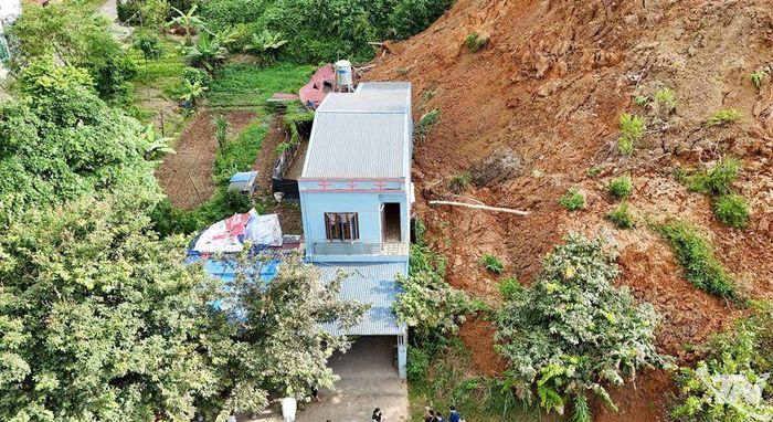 Căn nhà của gia đình bà Ma Thị Huyền.
