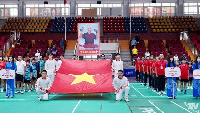 Khai mạc môn Bóng bàn Đại hội TDTT tỉnh Thái Nguyên lần thứ X.