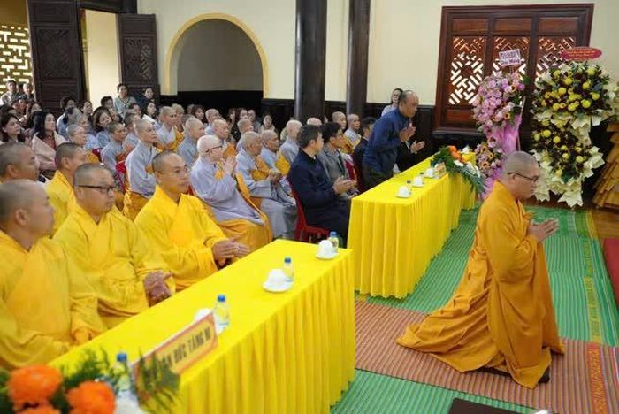 Đại đức Thích Nguyên Thể phát biểu nhận nhiệm vụ