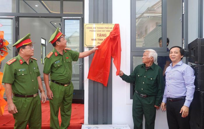 Căn nhà khang trang, vững chãi hoàn thành sau gần 2 tháng khởi công (Ảnh: Lê Danh).