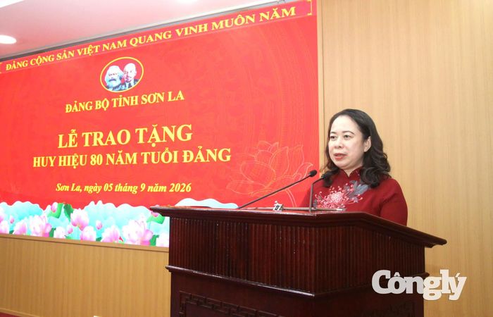 Phó Chủ tịch nước Võ Thị Ánh Xuân phát biểu tại buổi lễ.