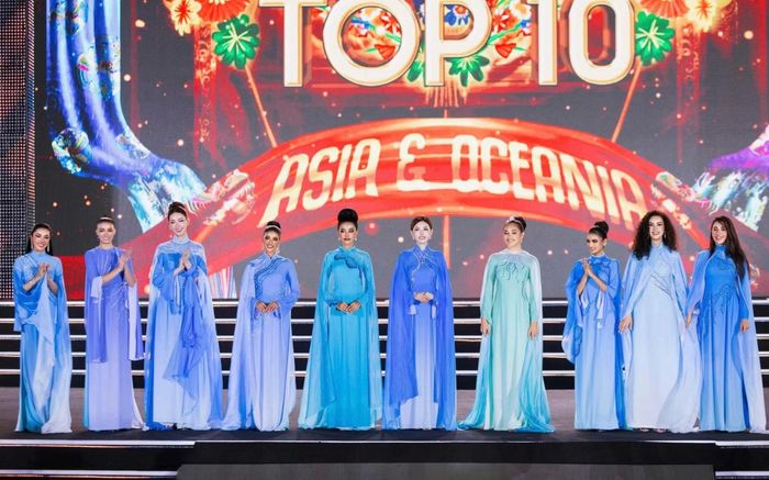 Top 10 thí sinh khu vực châu Á - châu Đại Dương.