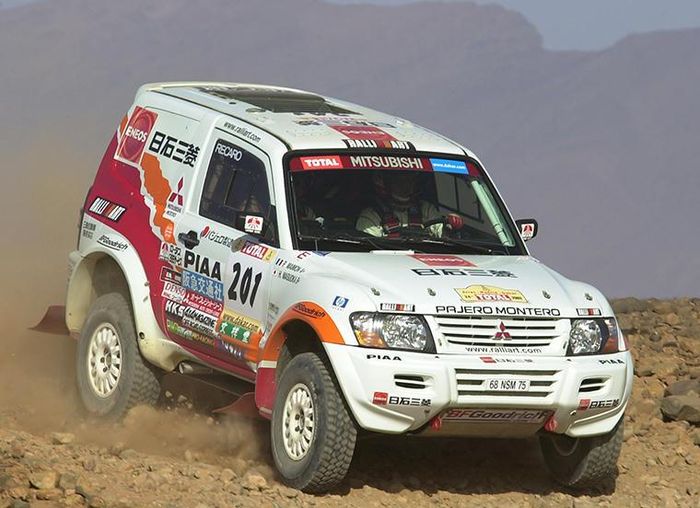 Pajero từng giành tổng cộng 12 chiến thắng tại Dakar Rally, trong đó có chuỗi 7 lần liên tiếp. Ảnh: Mitsubishi Motors